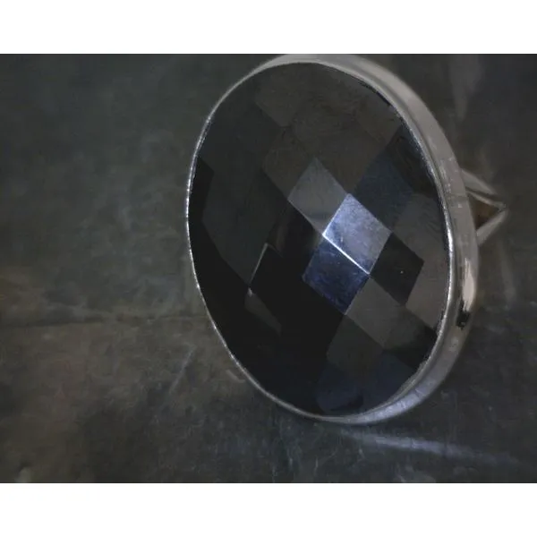 SS Bz Oval Checker Board Hematite Ring Vulcan's Forge LLC KANSAS CITY, MO