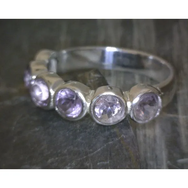 SS Bz CIrcle 6 Stone Moonstone Ring Vulcan's Forge LLC KANSAS CITY, MO