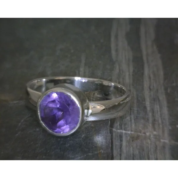 SS Bz CIrcle 6 Stone Citrine Ring Vulcan's Forge LLC KANSAS CITY, MO