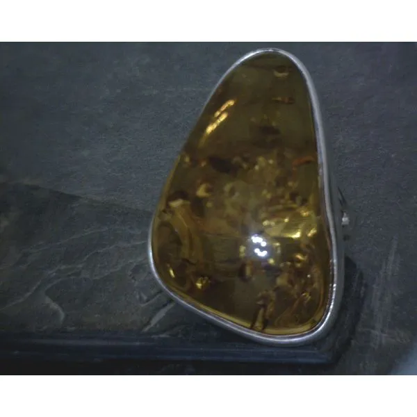 SS Bz Freeform Amber Ring Vulcan's Forge LLC KANSAS CITY, MO