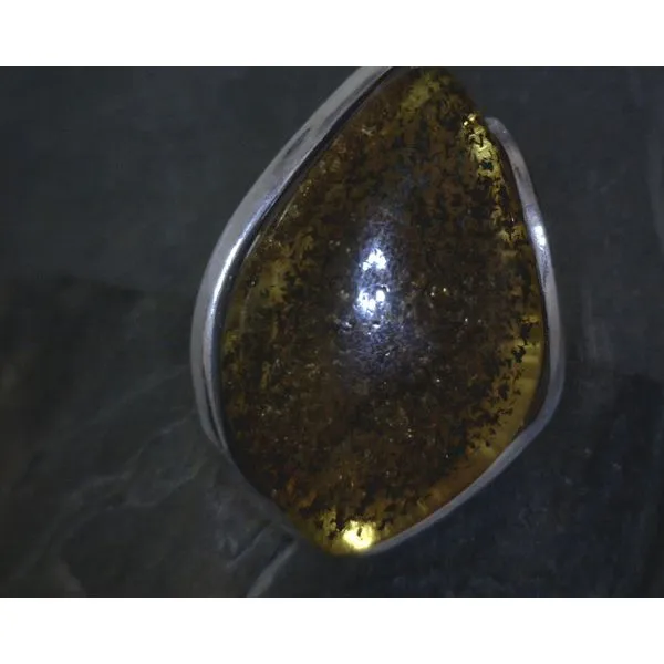 SS BZ Free From Amber W/ Metal Accent Ring Vulcan's Forge LLC KANSAS CITY, MO