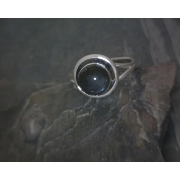 SS BZ Circle Cab Labradorite W/ Split Band Vulcan's Forge LLC KANSAS CITY, MO
