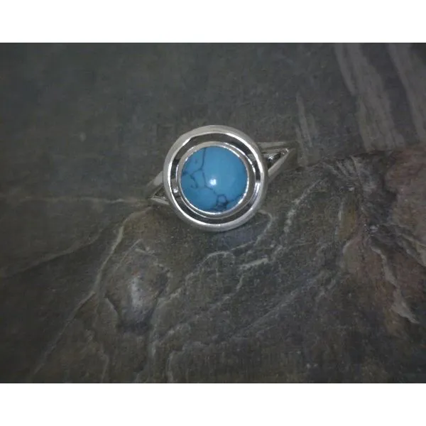 SS BZ Circle Cab Turquoise W/ Split Band Vulcan's Forge LLC KANSAS CITY, MO
