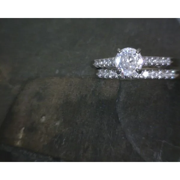 SS Round Faceted White Stones W/ Matching Band Vulcan's Forge LLC KANSAS CITY, MO