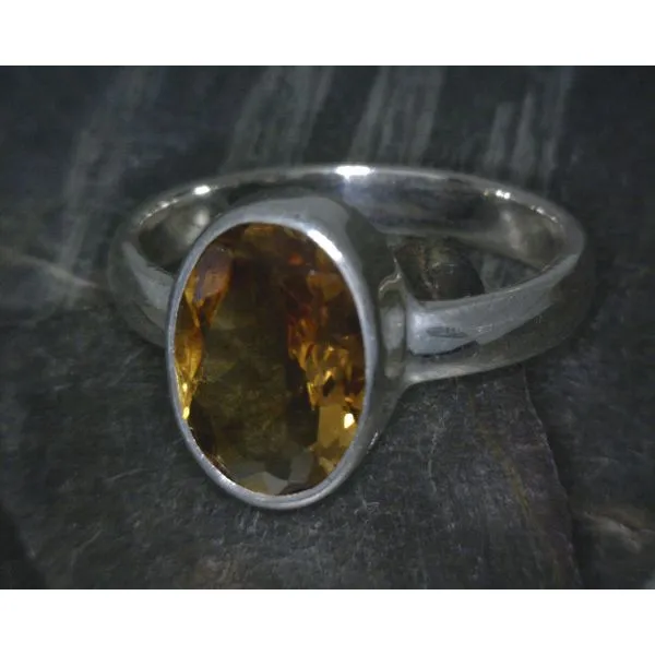 SS Oval Citrine Bz Ring Vulcan's Forge LLC KANSAS CITY, MO