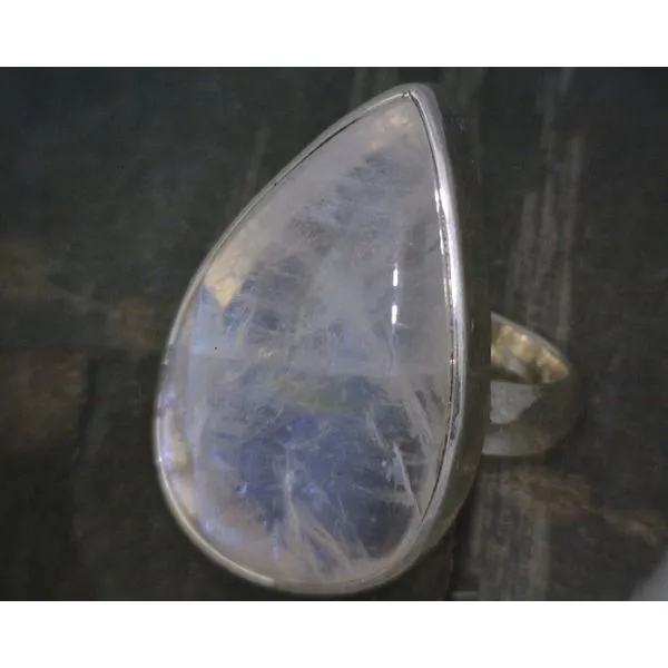 SS Cab Pear Moonstone Bz Ring Vulcan's Forge LLC KANSAS CITY, MO