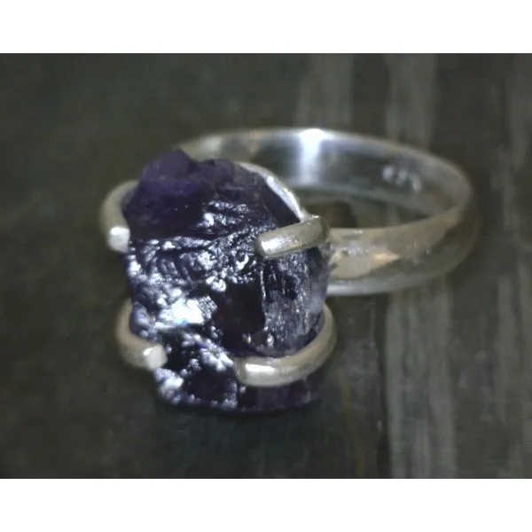 SS Raw Amethyst Ring Vulcan's Forge LLC KANSAS CITY, MO