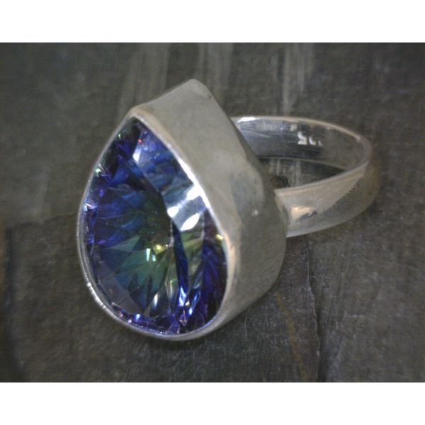 SS Pear Mystic Topaz W Bz Ring Vulcan's Forge LLC KANSAS CITY, MO