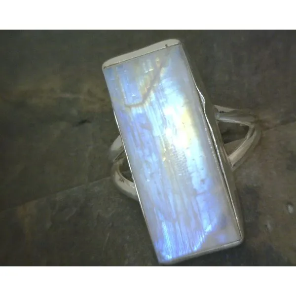 SS BZ Cab Rectangle Moonstone  Ring Vulcan's Forge LLC KANSAS CITY, MO