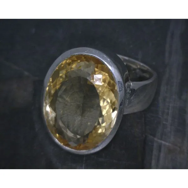 SS Oval Citrine Bz Ring Vulcan's Forge LLC KANSAS CITY, MO