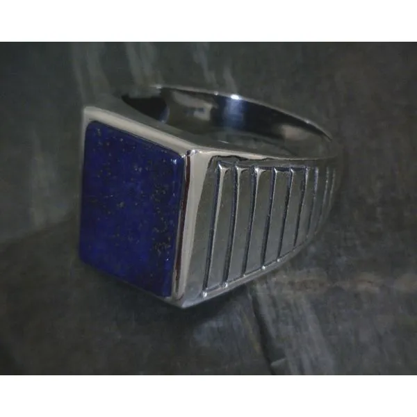 Ss Bz Rectangular Lapis Band Vulcan's Forge LLC KANSAS CITY, MO