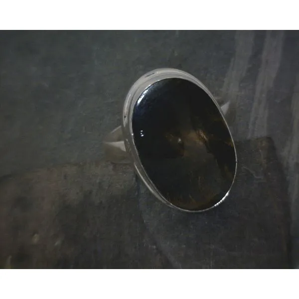 Ss Bz Oval Tiger Eye Band Vulcan's Forge LLC KANSAS CITY, MO