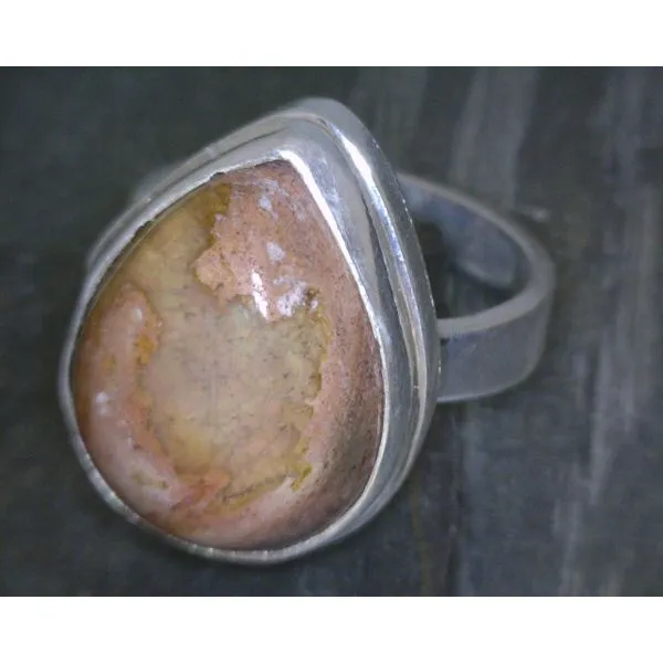 SS Bz Cab Pear Mexican Opal Ring Vulcan's Forge LLC KANSAS CITY, MO