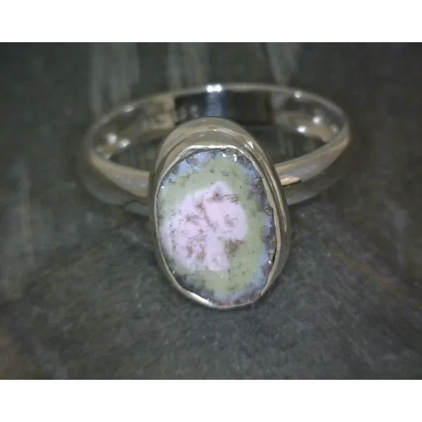 Ss Watermelon Tourmaline Ring Vulcan's Forge LLC KANSAS CITY, MO