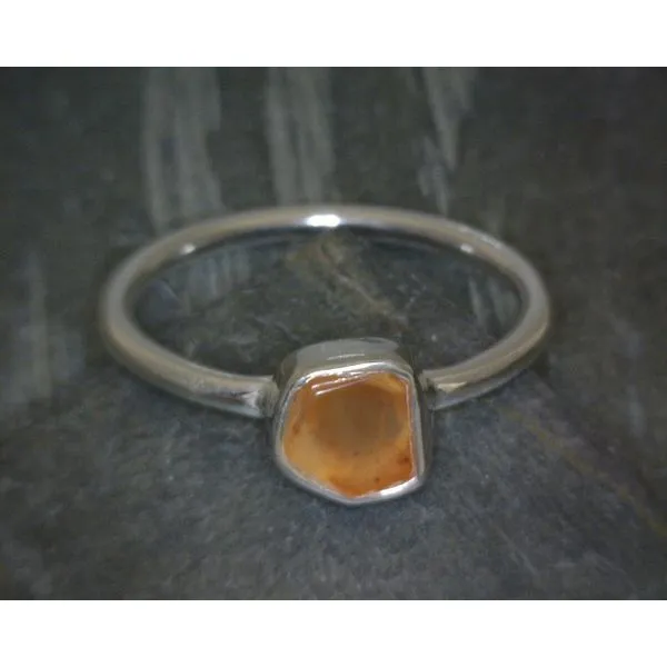 Ss Bz Raw Carnelian Ring Vulcan's Forge LLC KANSAS CITY, MO