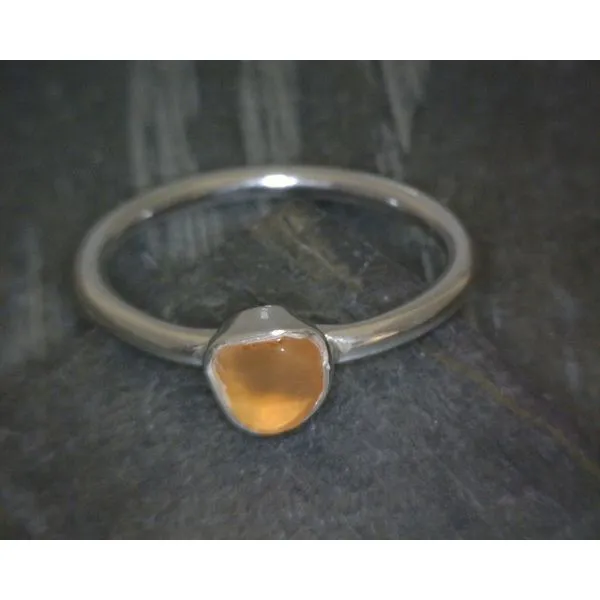 Ss Bz Raw Carnelian Ring Vulcan's Forge LLC KANSAS CITY, MO