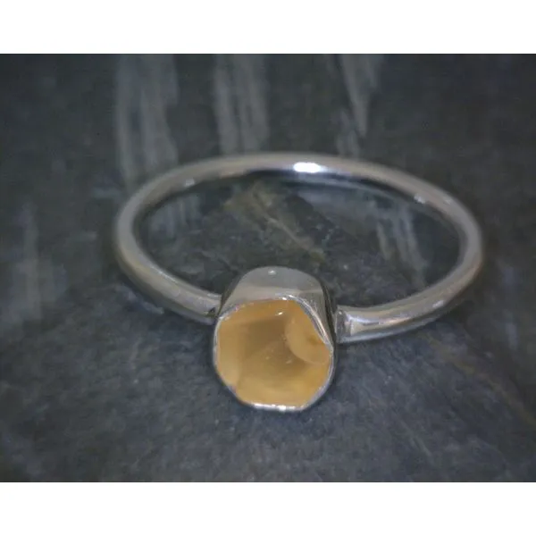Ss Bz Raw Carnelian Ring Vulcan's Forge LLC KANSAS CITY, MO