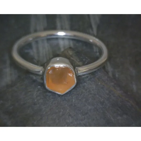Ss Bz Raw Carnelian Ring Vulcan's Forge LLC KANSAS CITY, MO