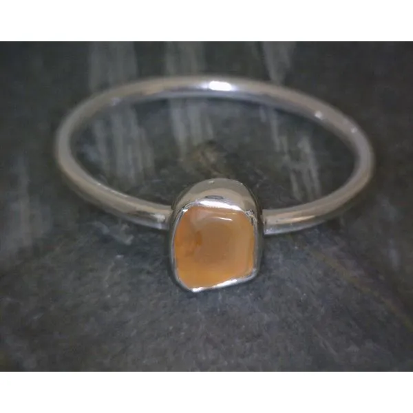 Ss Bz Raw Carnelian Ring Vulcan's Forge LLC KANSAS CITY, MO