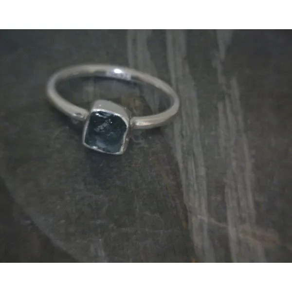 Ss Bz Raw Tourmaline Ring Vulcan's Forge LLC KANSAS CITY, MO