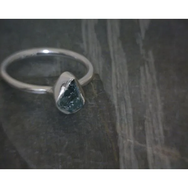 Ss Bz Raw Tourmaline Ring Vulcan's Forge LLC KANSAS CITY, MO