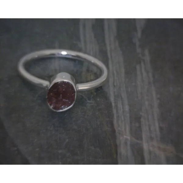 Ss Bz Raw Tourmaline Ring Vulcan's Forge LLC KANSAS CITY, MO