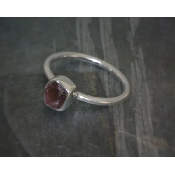Ss Bz Raw Tourmaline Ring Vulcan's Forge LLC KANSAS CITY, MO