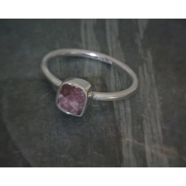 Ss Bz Raw Tourmaline Ring Vulcan's Forge LLC Kansas City, MO