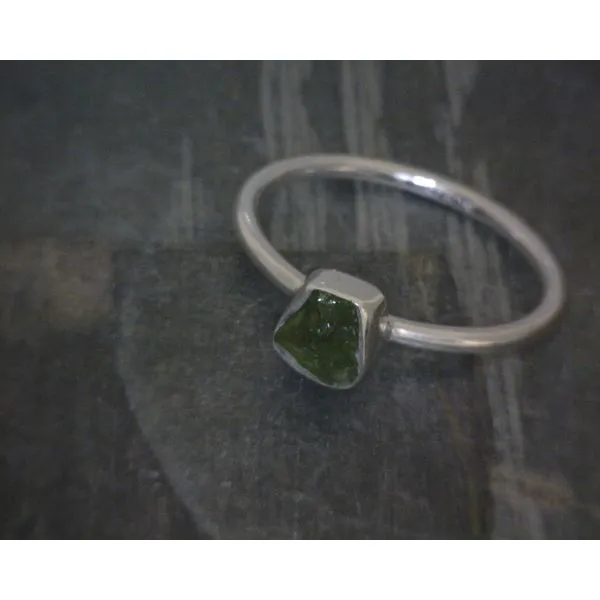 Ss Bz Raw Tourmaline Ring Image 2 Vulcan's Forge LLC KANSAS CITY, MO