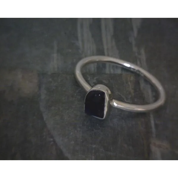 Ss Bz Raw Amethyst Ring Vulcan's Forge LLC KANSAS CITY, MO