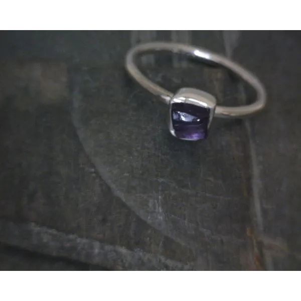 Ss Bz Raw Amethyst Ring Vulcan's Forge LLC KANSAS CITY, MO