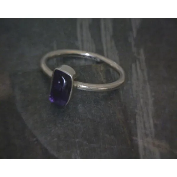 Ss Bz Raw Amethyst Ring Vulcan's Forge LLC KANSAS CITY, MO