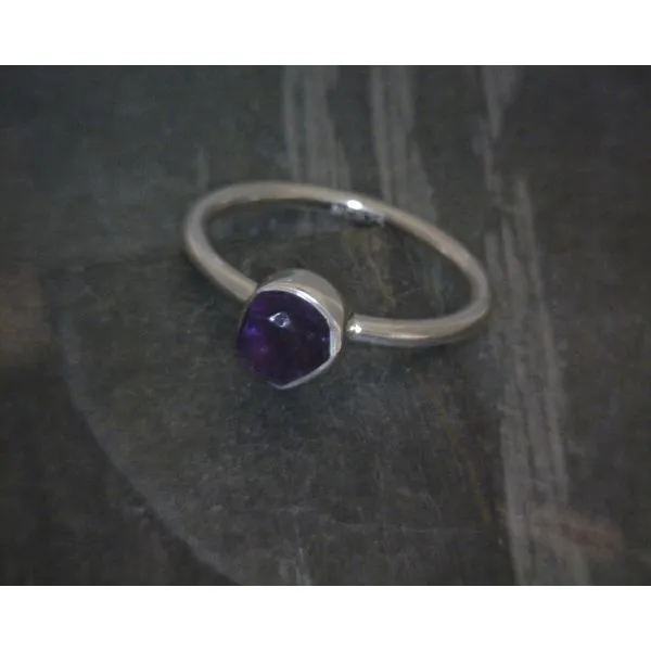Ss Bz Raw Amethyst Ring Vulcan's Forge LLC KANSAS CITY, MO