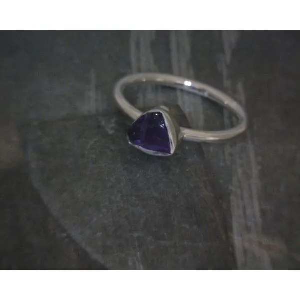 Ss Bz Raw Amethyst Ring Vulcan's Forge LLC KANSAS CITY, MO
