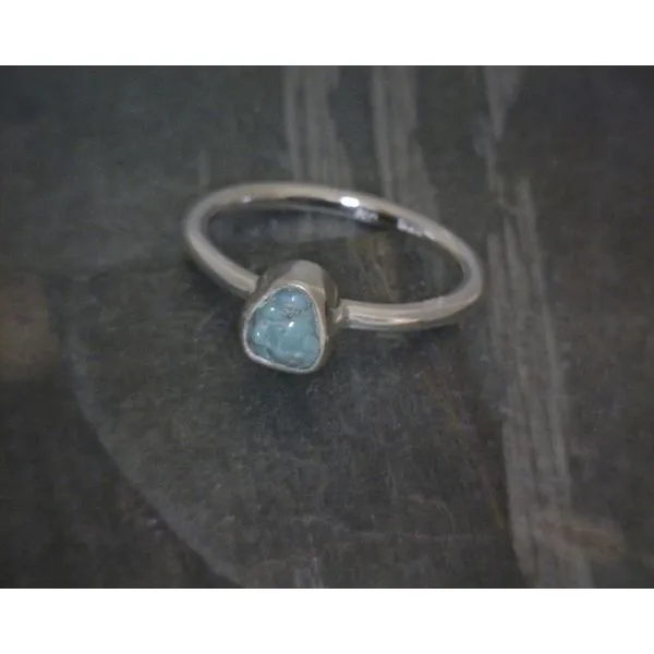 Ss Bz Raw Turquoise Ring Vulcan's Forge LLC KANSAS CITY, MO