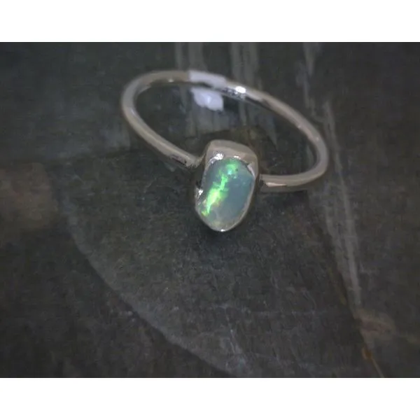 Ss Bz Raw Ethiopian Opal  Ring Vulcan's Forge LLC KANSAS CITY, MO