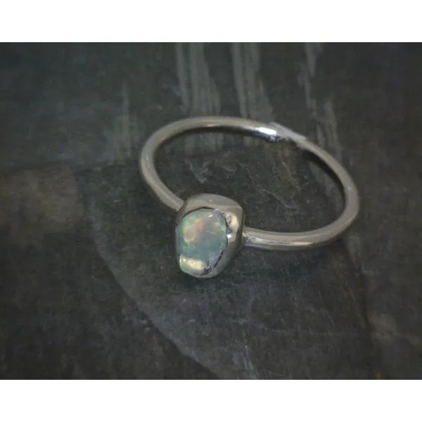 Ss Bz Raw Ethiopian Opal  Ring Vulcan's Forge LLC KANSAS CITY, MO