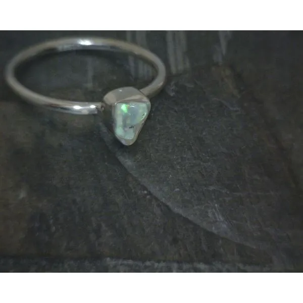 Ss Bz Raw Ethiopian Opal  Ring Vulcan's Forge LLC KANSAS CITY, MO