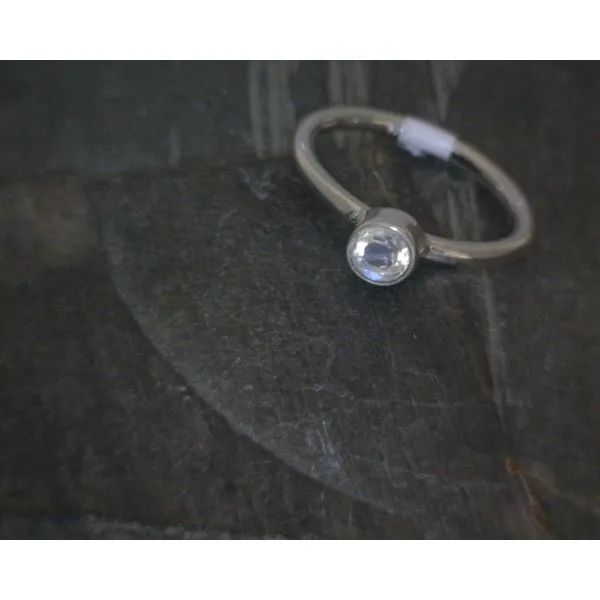 Ss Bz Round Faceted Moonstone Ring Vulcan's Forge LLC KANSAS CITY, MO