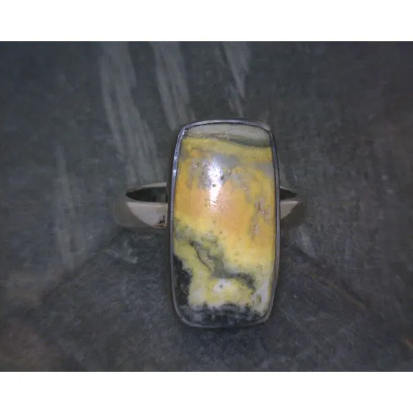 Ss Bz Cab Bumblebee Jasper Ring Vulcan's Forge LLC KANSAS CITY, MO