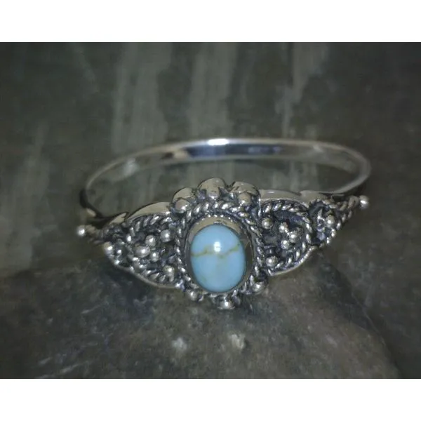 SS Cabochon Oval Opal Ring Vulcan's Forge LLC KANSAS CITY, MO