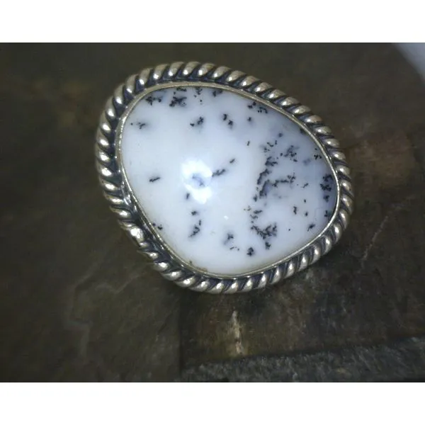 SS BZ Freeform Dendrite W/ Rope Detail Ring Vulcan's Forge LLC KANSAS CITY, MO