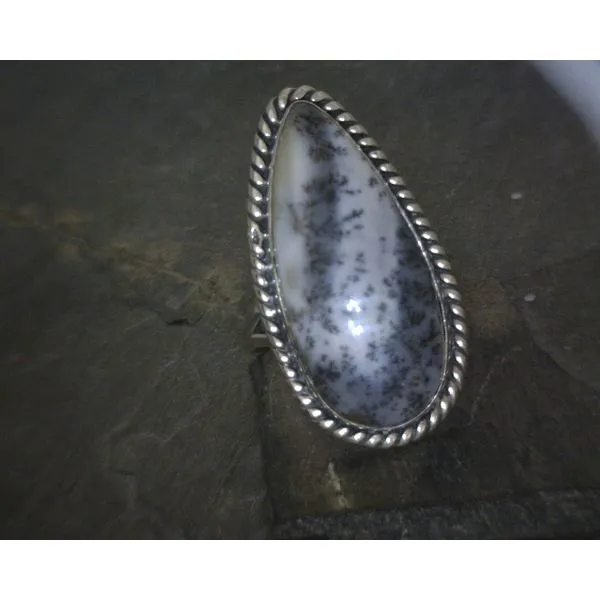 SS BZ Freeform Dendrite W/ Rope Detail Ring Vulcan's Forge LLC KANSAS CITY, MO
