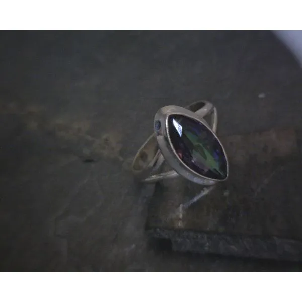 SS BZ Marquis Facetted Mystic Topaz Ring Vulcan's Forge LLC KANSAS CITY, MO