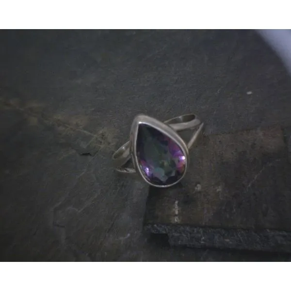 SS BZ Marquis Facetted Mystic Topaz Ring Vulcan's Forge LLC KANSAS CITY, MO