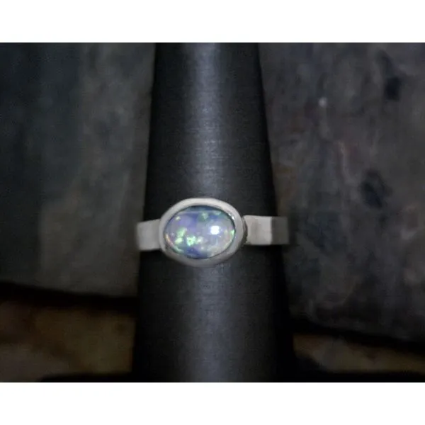 Sterling Band with East West Opal Ring Size 6 Vulcan's Forge LLC KANSAS CITY, MO
