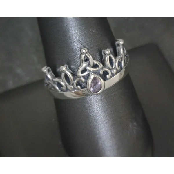 SS Celtic Crown Amethyst Ring Vulcan's Forge LLC KANSAS CITY, MO