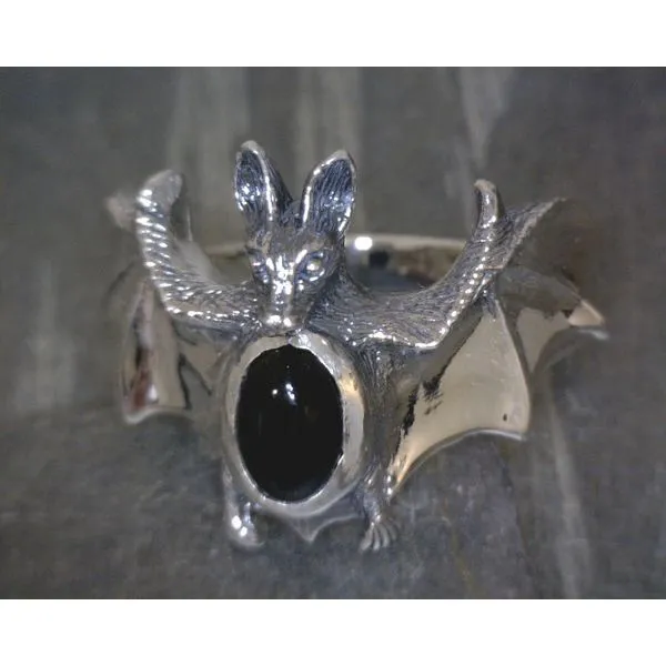 SS Cab Onyx Flying Bat Ring Vulcan's Forge LLC Kansas City, MO