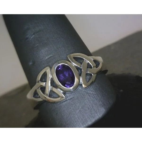 SS  Onyx With Celtic Accents Ring Vulcan's Forge LLC Kansas City, MO