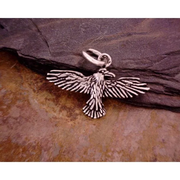 Silver Raven Pendant Vulcan's Forge LLC KANSAS CITY, MO